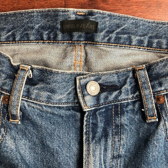 Uniqlo – 32 – Regular Straight Jeans – Medium Blue - Picture 6 of 8
